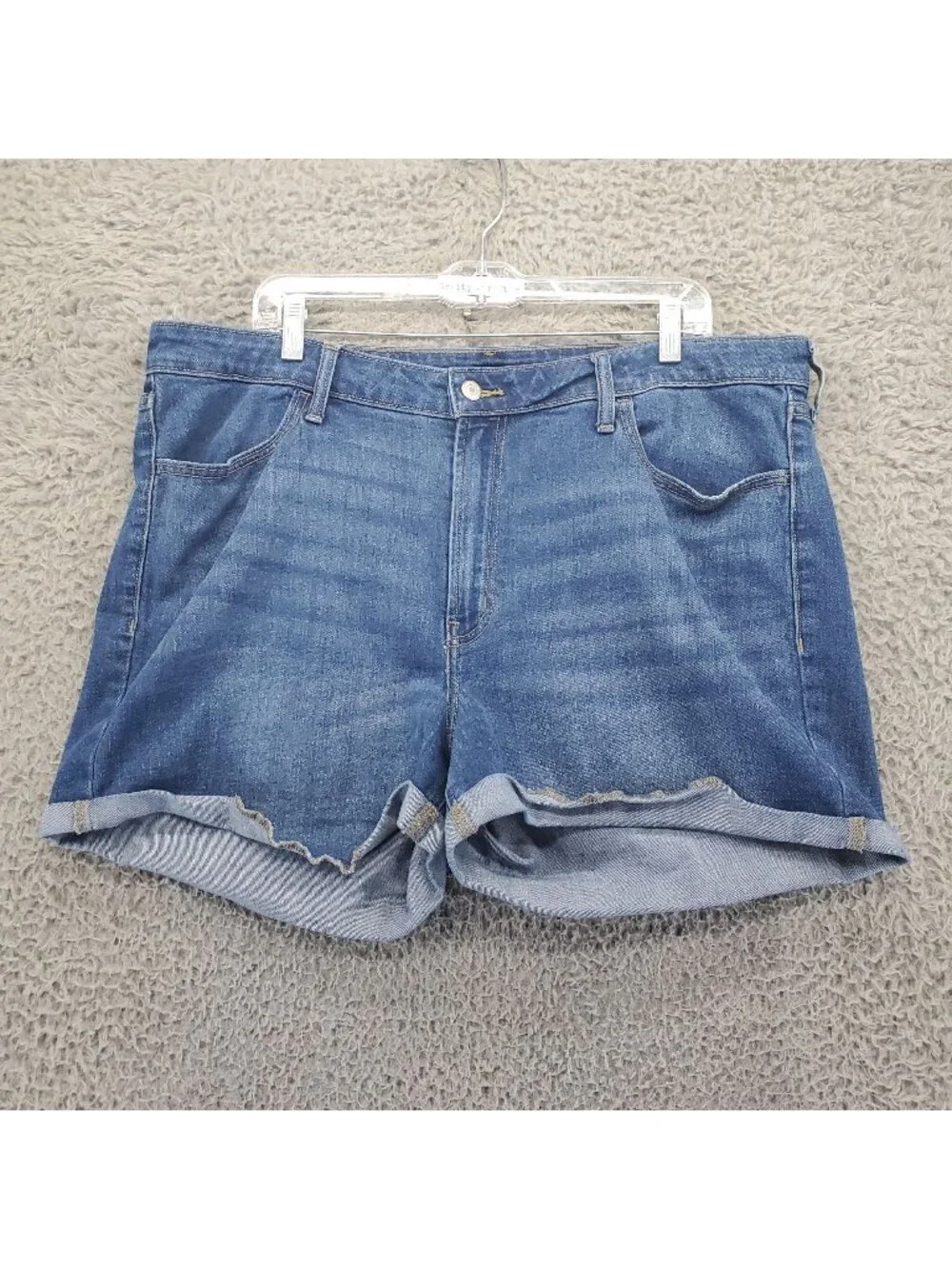 Old Navy Shorts Womens 18 Blue High-Rise Wow Stretch Denim Jorts *Read*